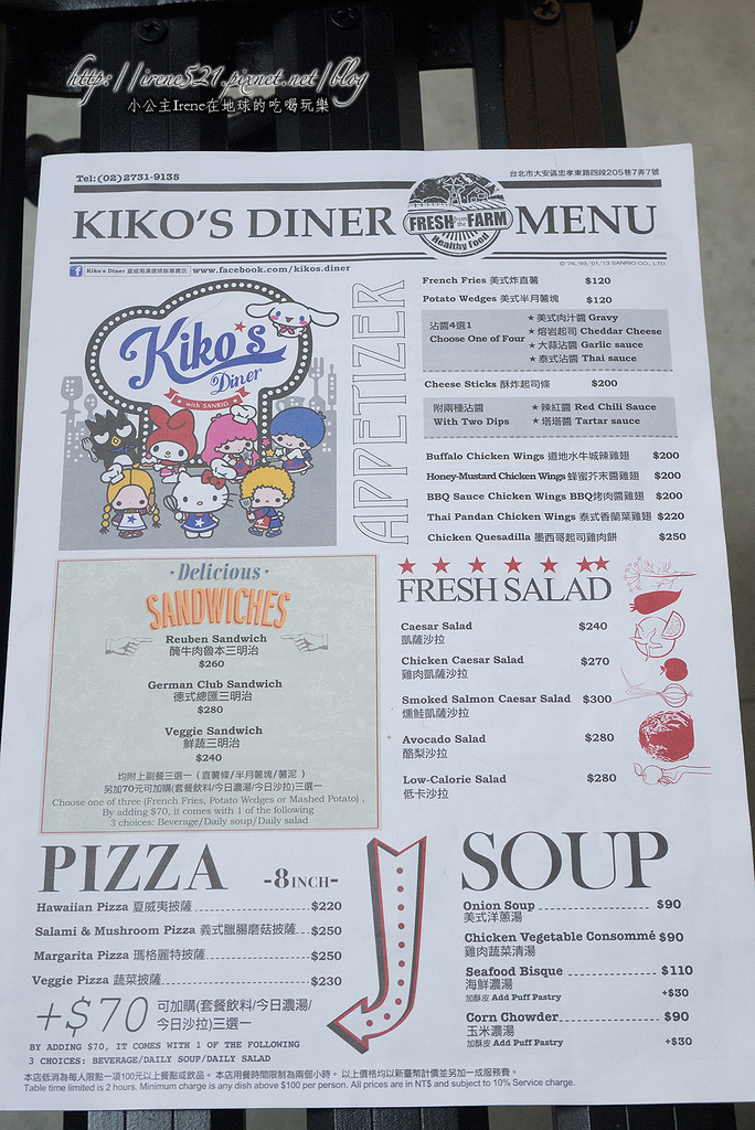 3.12.28-Kiko's Diner.Sanrio 美式餐廳