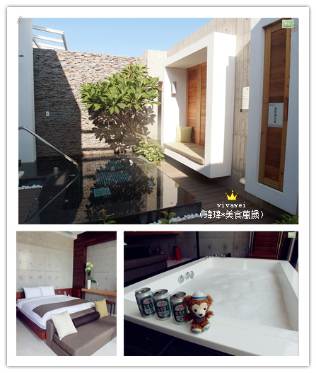 清水漾 H Villa Motel：台南南區｜超豪華氣派有游池及大面落地窗『清水漾 H Villa Motel』