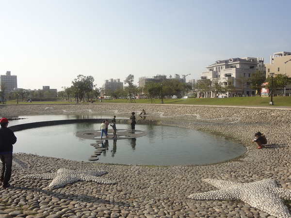 新都生態公園：1020129[官本金文愛台灣]新都生態公園藍天綠地水池海星小生態大玩樂