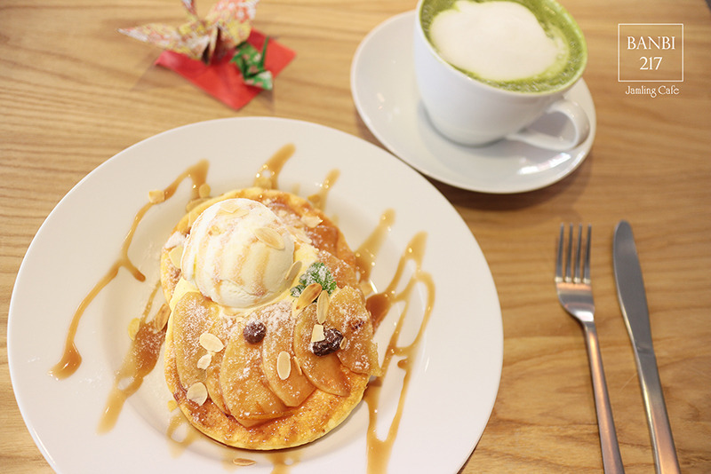 Banbi217 美食旅遊: Jamling cafe 日式厚鬆餅,下午茶,咖啡館(捷運信義線信義安和站,台北大安區)
