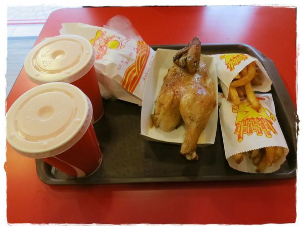 六星級烤雞-四星級的美味-烤雞薯條飲料