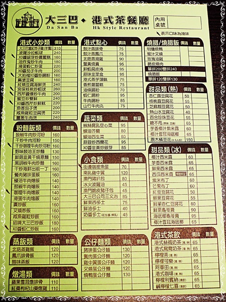 大三巴:✜ 香港、澳門美味一次滿足-「大三巴.港式茶餐廳」