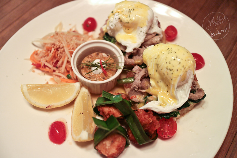 Banbi217 美食旅遊: 她他小曼谷 Thai Cafe Together,泰式下午茶、泰式早午餐、泰式義大利麵、泰國菜、泰式料理、蝦餅、咖哩(捷運六張犁站,台北大安區)