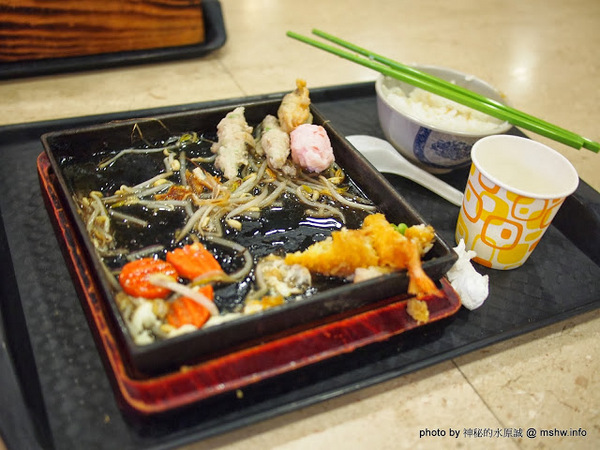 千越雙燒鐵板.鍋物:【食記】台中千越雙燒鐵板.鍋物@東區新時代購物中心 : 粉厚到很靠杯,吃起來有點噁的炸物