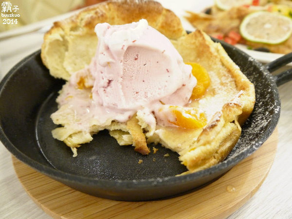 冰果甜心 Bingirl：「冰果甜心」鑄鐵鍋鬆餅很特別，女孩兒們現在下午茶相約吃冰正夯阿～