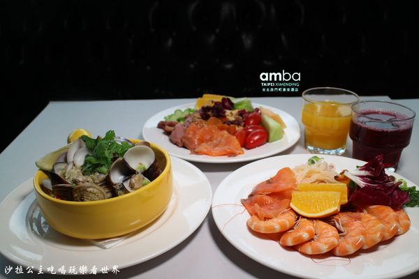 amba Taipei Ximending 台北西門町意舍酒-吃吧chiba：台北美食『台北西門町意舍酒店-吃吧餐廳』假日沙拉吧吃到飽/西門町義大利麵