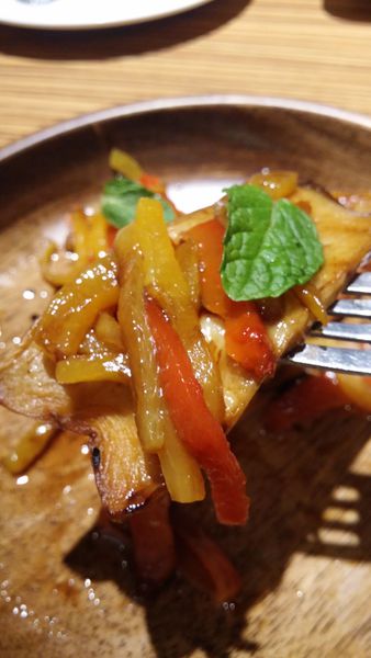 杏鮑菇佐basamingo紅酒油醋 Peace%26;Love 新店大坪林咖啡