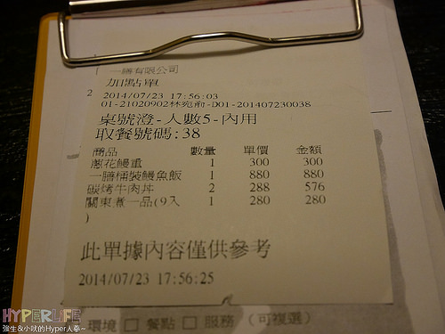 2014.07 台中一膳食堂鰻魚飯