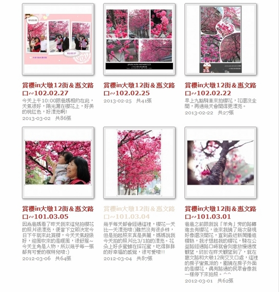 台中賞櫻大墩12街＆惠文路：台中賞櫻in大墩12街＆惠文路~103.02.20