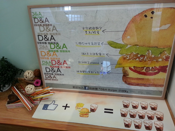 D&A Burger Store:【口碑券8】新鮮食材享受速食
