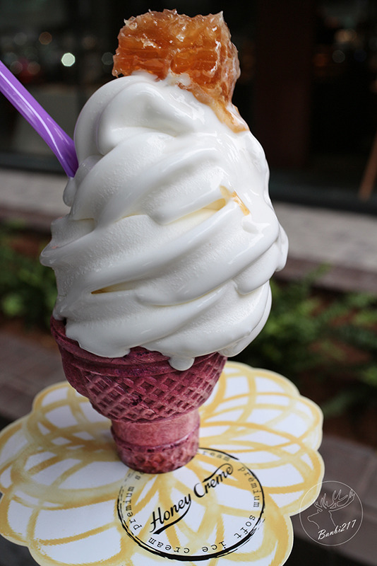 Banbi217 美食旅遊: Honey creme 韓國蜂巢冰淇淋,台北東區,捷運忠孝敦化站