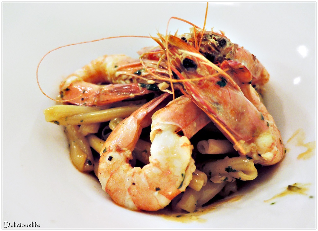 青醬鮮蝦花捲麵250-2