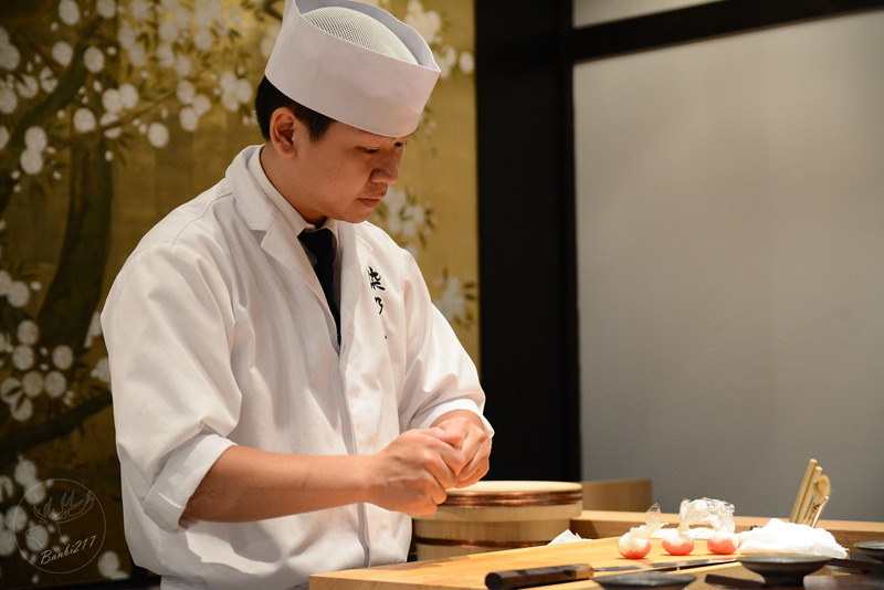 Banbi217 美食旅遊: 鐵板懷石染乃井 高級精緻日本料理,鐵板牛排.球形握壽司.生魚片(捷運中山站、台北中山區)