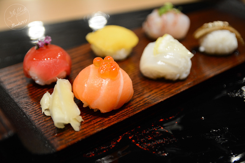 Banbi217 美食旅遊: 鐵板懷石染乃井 高級精緻日本料理,鐵板牛排.球形握壽司.生魚片(捷運中山站、台北中山區)