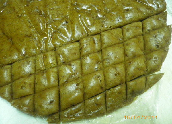 阿財客家發粿(黑糖口味):客家米食-發粿˙好吃變化多