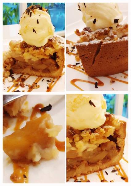 蘋果肉桂  Apple Cinnamon：＊台北～永春站 蘋果肉桂 超融化！冰淇淋脆皮蘋果派＊