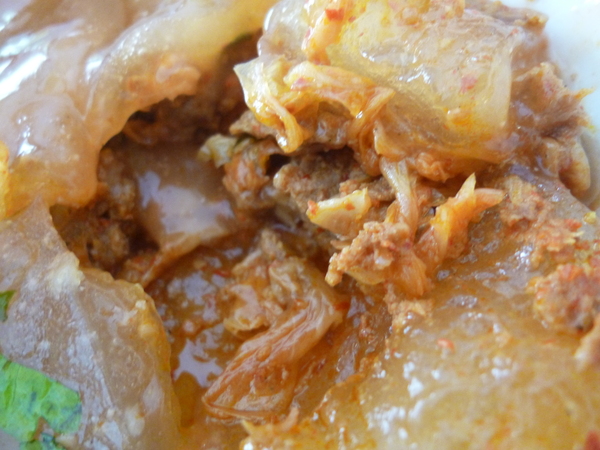 川原肉圓：【苗栗頭份】尚順廣場美食區，第一次吃到有泡菜的肉圓!？－川原肉圓