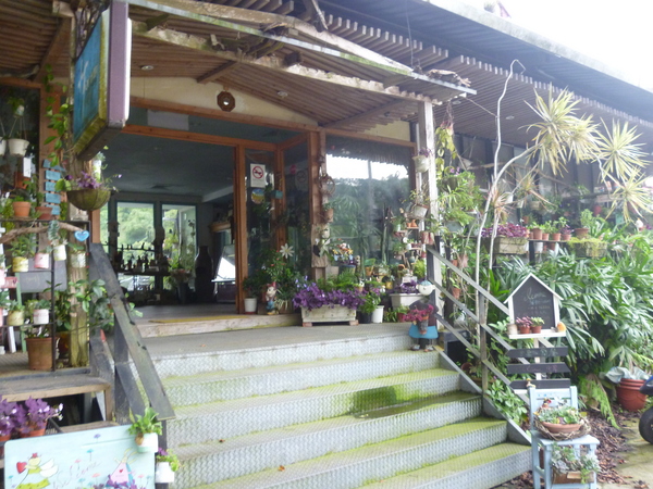 峨嵋湖水岸咖啡香草園：【新竹峨嵋】花草叢生，不上不下的廢墟感也是一種美？－峨嵋湖水岸咖啡香草園