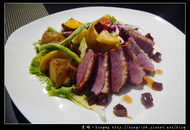 【中壢食記】班格斯西式餐館。蘋果紅酒櫻桃鴨。蜜糖布朗尼吐司金磚