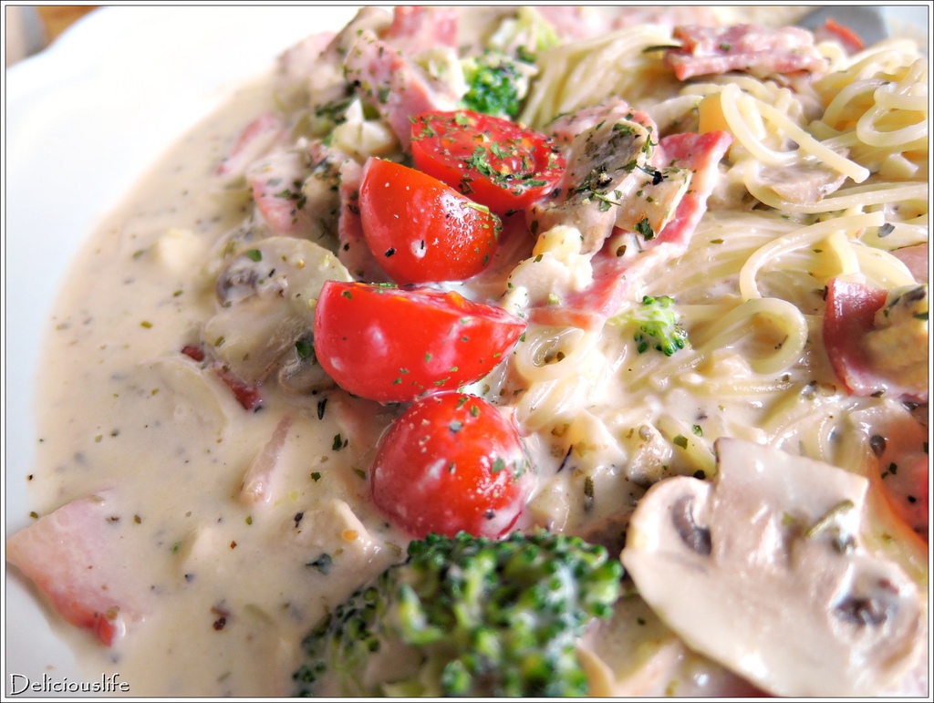 奶油培根義大利麵3