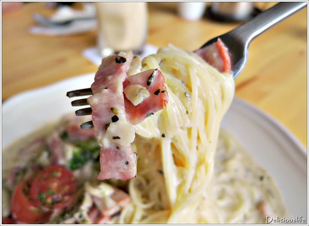 奶油培根義大利麵4