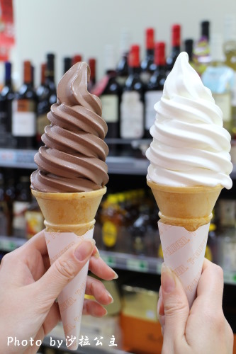 7-11北海道霜淇淋:7-11比利時巧克力霜淇淋【圓山捷運站】