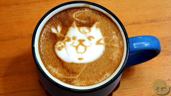 這裡有貓 caf'e:【食記】台中。《這裡有貓 caf'e》超可愛貓拉花!