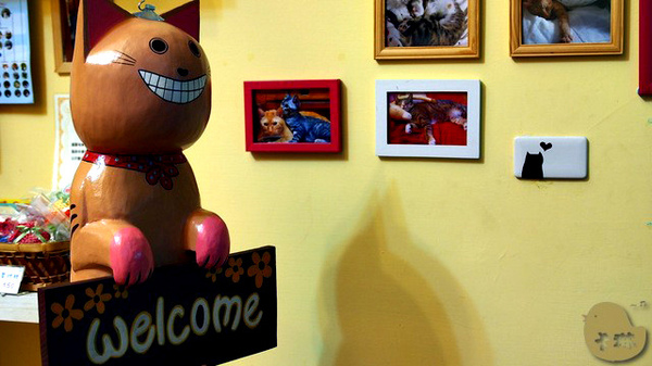 這裡有貓 caf'e:【食記】台中。《這裡有貓 caf'e》超可愛貓拉花!