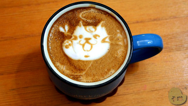 這裡有貓 caf'e:【食記】台中。《這裡有貓 caf'e》超可愛貓拉花!