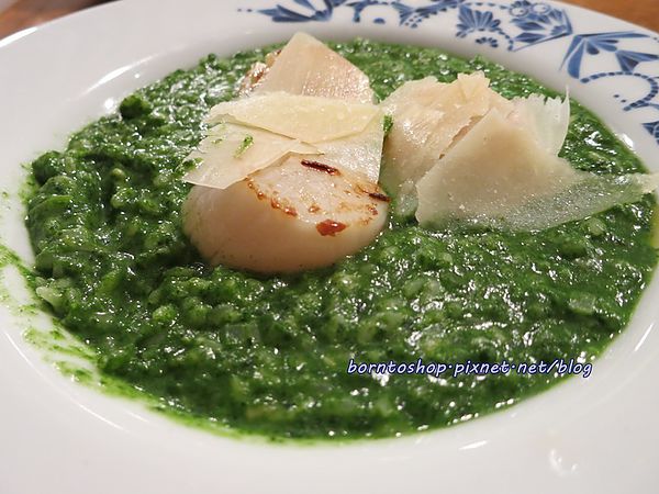 海味干貝波菜燉飯 