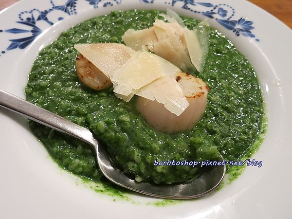 海味干貝波菜燉飯