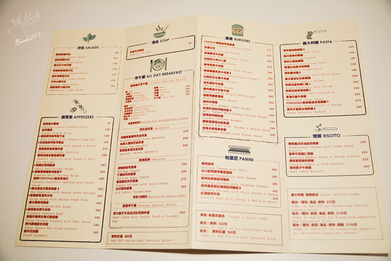 [世足賽球賽轉播運動餐廳]台北大安區.Fantasy Diner 潮流美式餐廳,美式漢堡、早午餐、帕里尼、義大利麵、燉飯、啤酒(捷運台電大樓站):Banbi217 美食旅遊