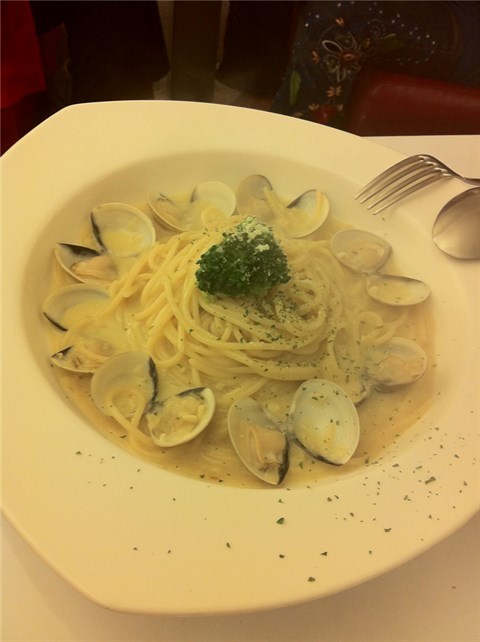 奶油蛤蜊義大利麵 - 中和區的蝴蝶的家)
