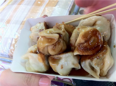 一盒盒很美味的樣子 - 松山區的林記一口煎餃