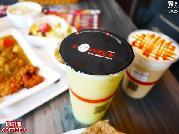 caffe+ 咖啡家(台中向上店)：COFFEE+咖啡家，英倫吐司好豐盛阿！！