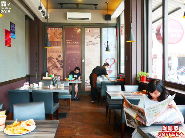 caffe+ 咖啡家(台中向上店)：COFFEE+咖啡家，英倫吐司好豐盛阿！！