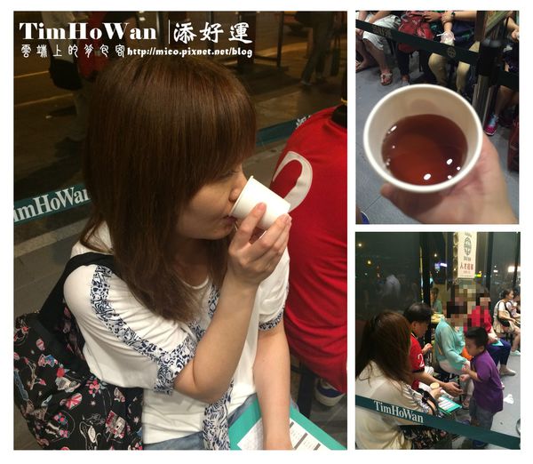 為排隊人龍提供冰涼的飲料