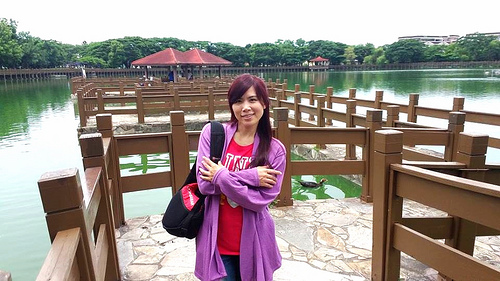 天鵝湖環保水上公園：【台南景點】天鵝湖環保水上公園~木棧道垂柳隨風搖曳❤不僅浪漫又充滿詩意❤