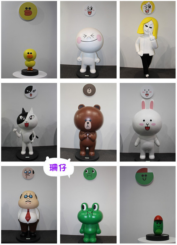 LINE互動樂園展(台中場): LINE FRIENDS 互動樂園(台中)❤好可愛好好拍~103.07.09