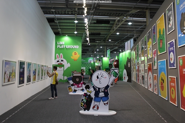 LINE互動樂園展(台中場): LINE FRIENDS 互動樂園(台中)❤好可愛好好拍~103.07.09