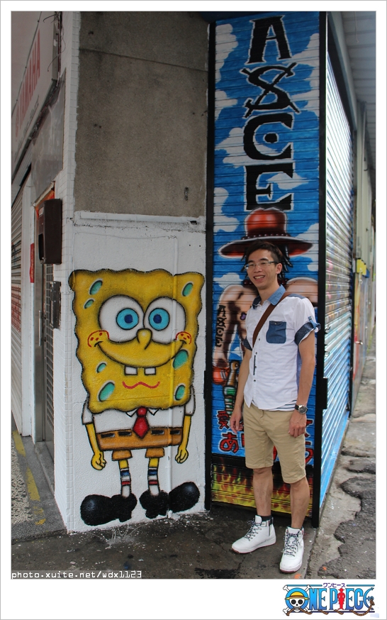 海賊王彩繪牆壁： 台中動漫彩繪巷✪海賊王＆AM食光~103.07.27＆08.02