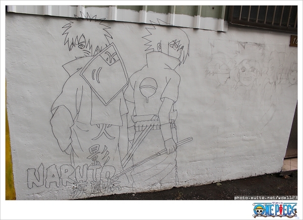 海賊王彩繪牆壁： 台中動漫彩繪巷✪海賊王＆AM食光~103.07.27＆08.02