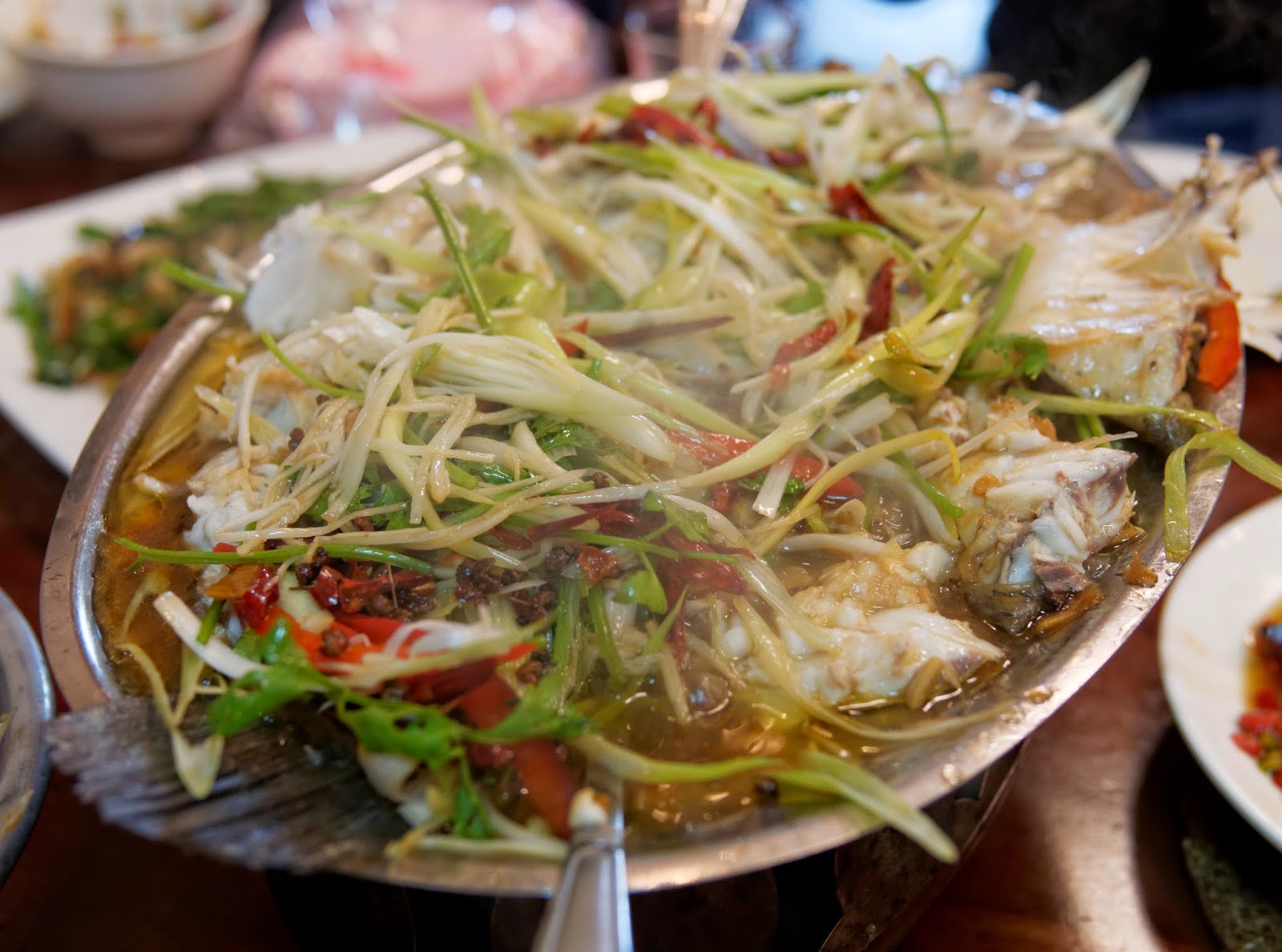 徐淮人家 蔥爆鱸魚