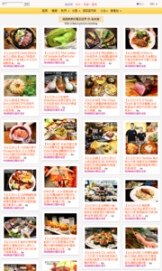 海綿飽飽的鳳梨城堡的美食牆