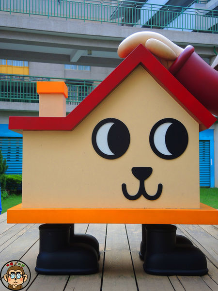 蘆洲環河大道(永樂街口)彩繪狗階梯：作伙來企投【新北三重蘆洲･永福一家人 V.S 彩繪狗階梯】夯景點打卡去