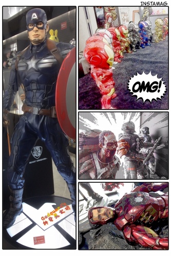 Beast Kingdom(台中逢甲店)：(旅遊)[逢甲夜市]台中巧遇Captain America、逼真模型超吸睛~Beast Kingdom