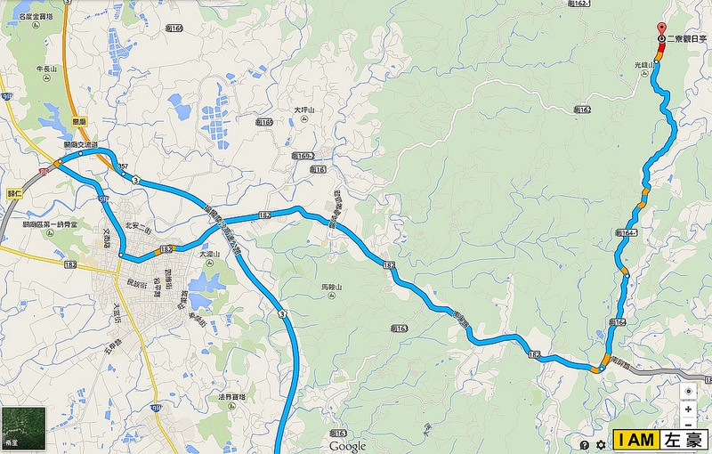 二寮觀日亭 地圖路線