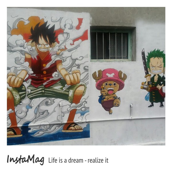 田尾海豐崙彩繪村:田尾海豐村彩繪巷灌籃高手