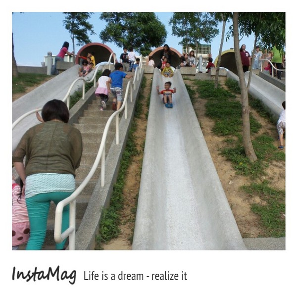 老街溪河川教育中心：【桃園景點】老溪街河川教育中心水管溜滑梯