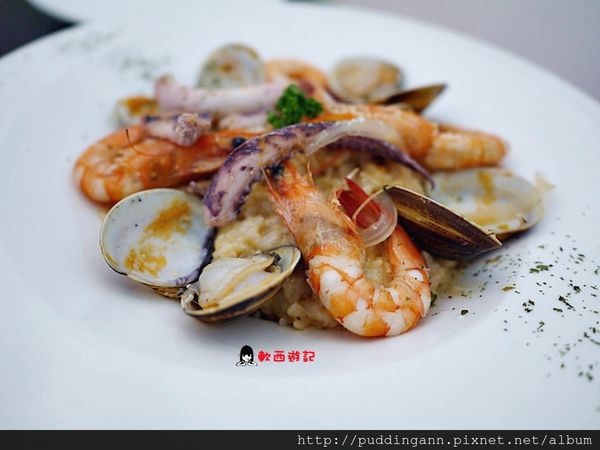 P1480782白醬海鮮燉飯 220 套餐加50 錫蘭紅茶加30 燉飯加10.JPG